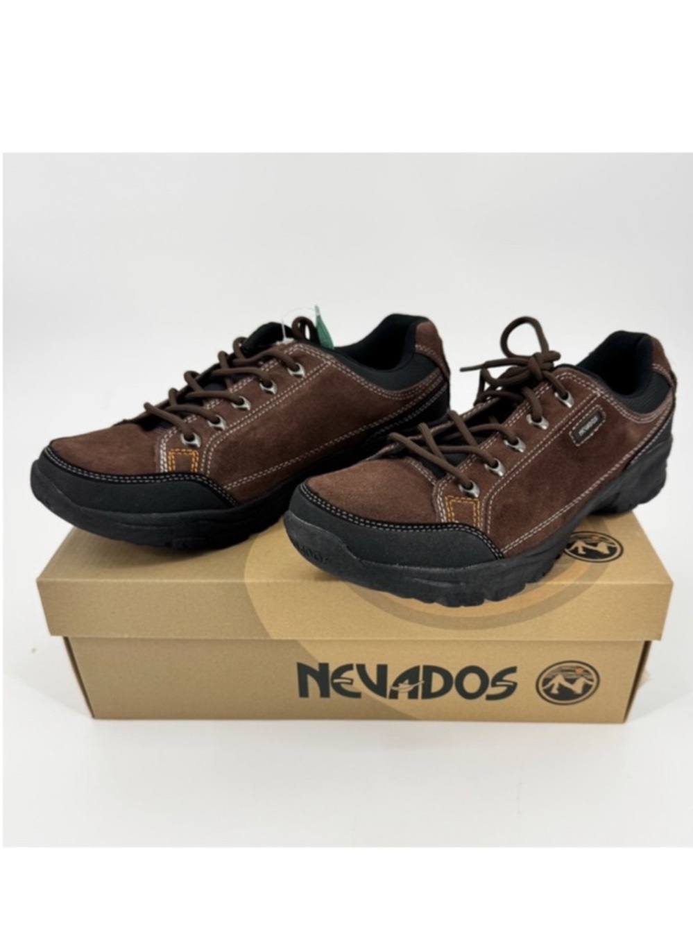 Nevados Men's Brown Leather Hiking Shoes Lace Up Size 10.5